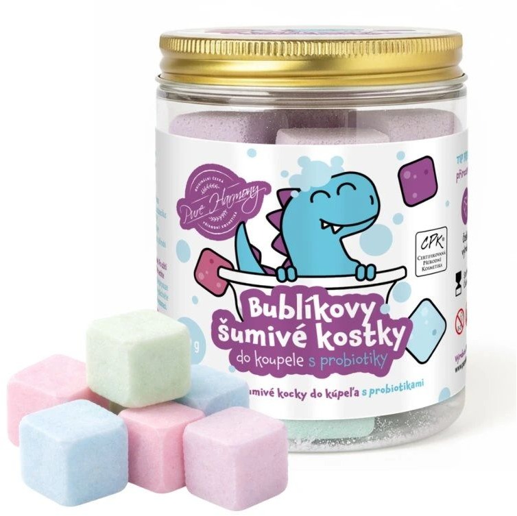 PURE HARMONY Bublíkove šumivé kocky 180 g