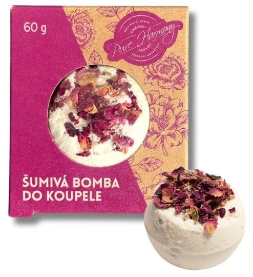 PURE HARMONY Šumivá bomba ruža 60 g