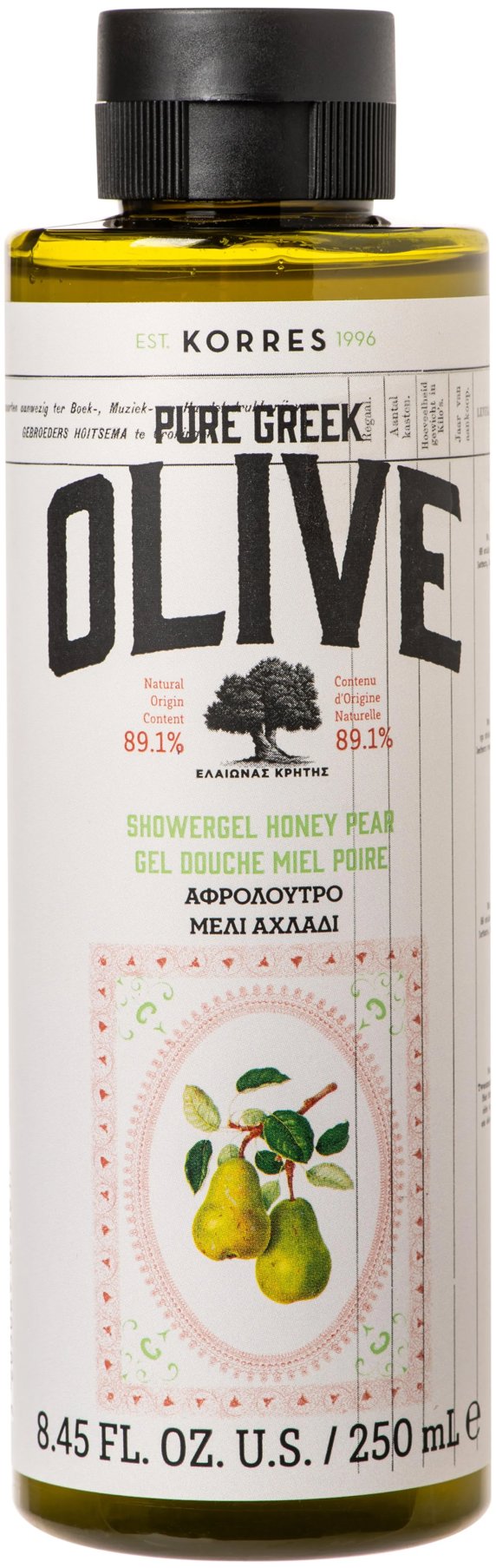 KORRES Pure Greek Olive honey pear showergel 250 ml