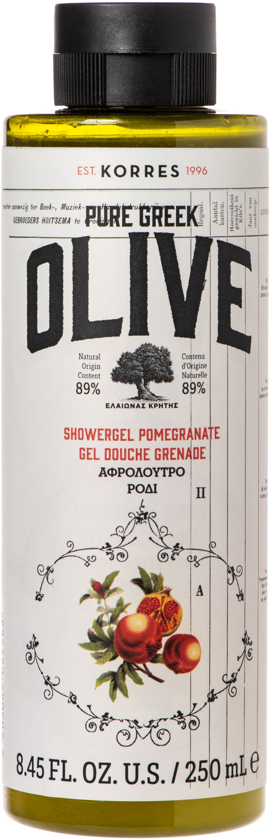 KORRES Pure Greek Olive – POMENGRATE Showergel 250 ml