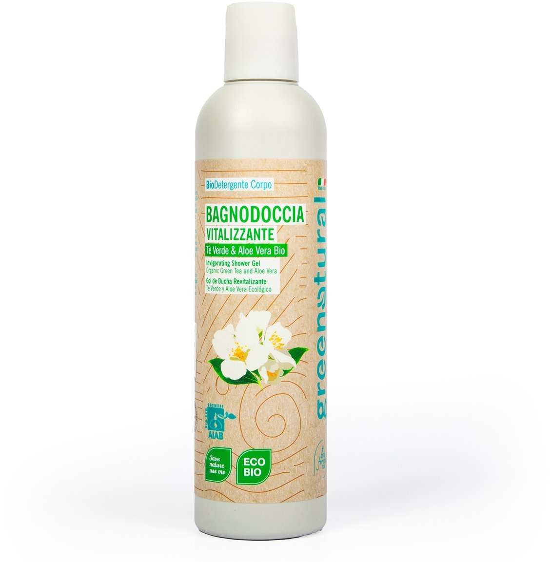 GREENATURAL Povzbudzujúci zelený čaj a aloe vera BIO 250 ml