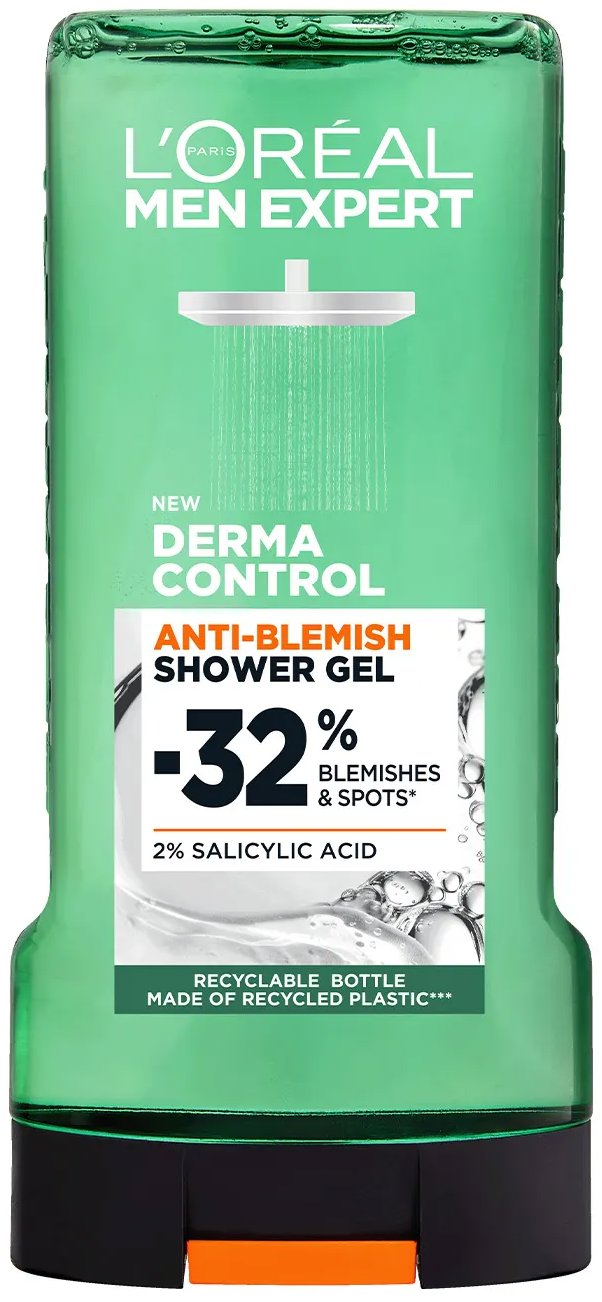 L'ORÉAL PARIS Men Expert Shower Derma Control sprchový gél, 300 ml