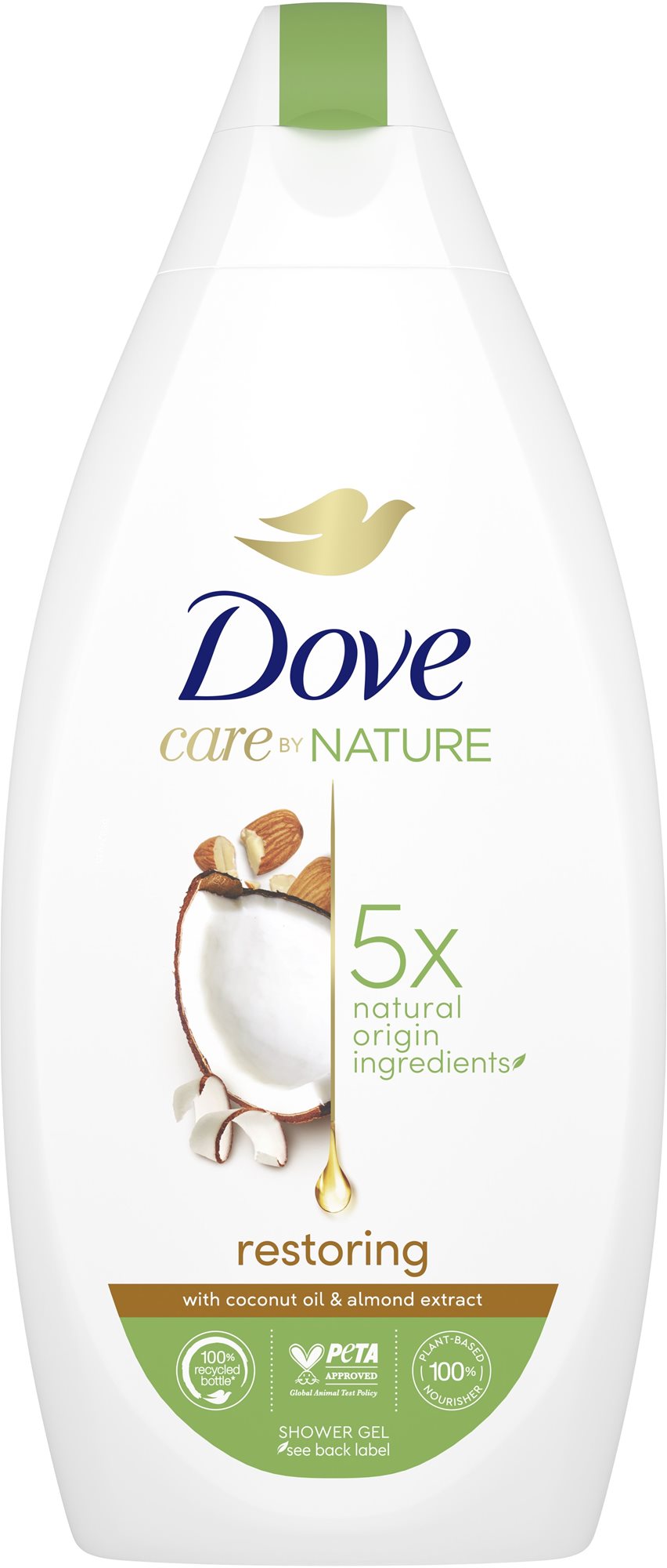 Dove Restoring sprchový gél s kokosovým olejom a mandľovým mliekom 400 ml