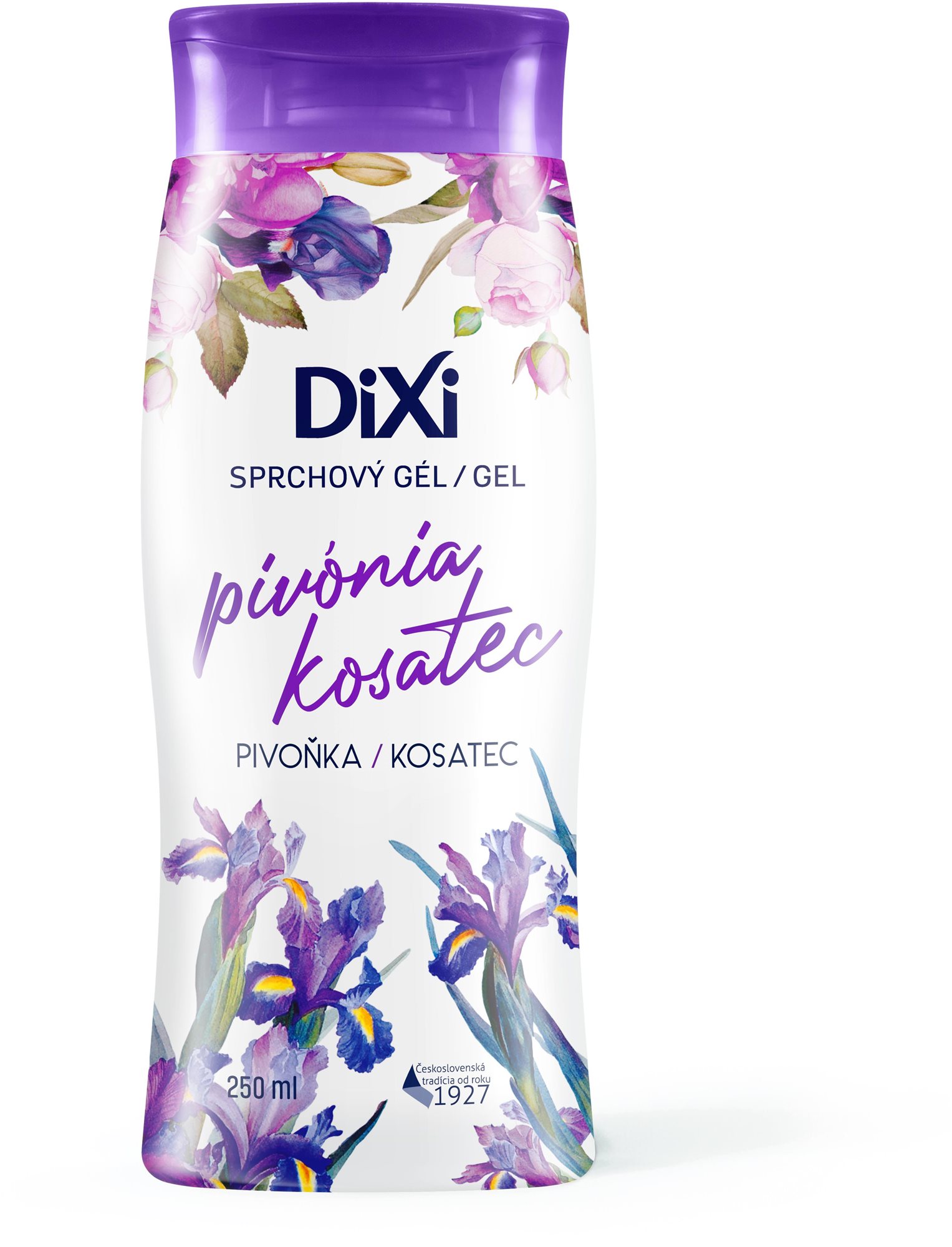 DIXI Sprchovací gél Pivonka & Kosatec 250 ml