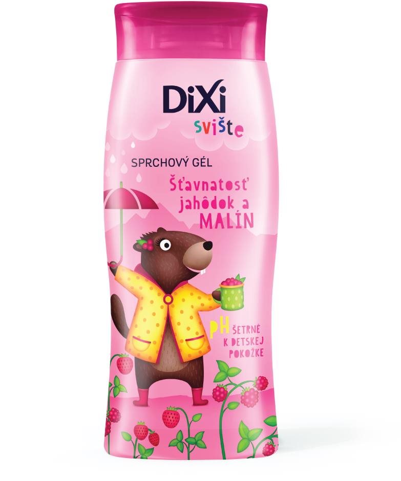 DIXI Svište Sprchovací gél šťavnatosť jahôdok a malín 250 ml