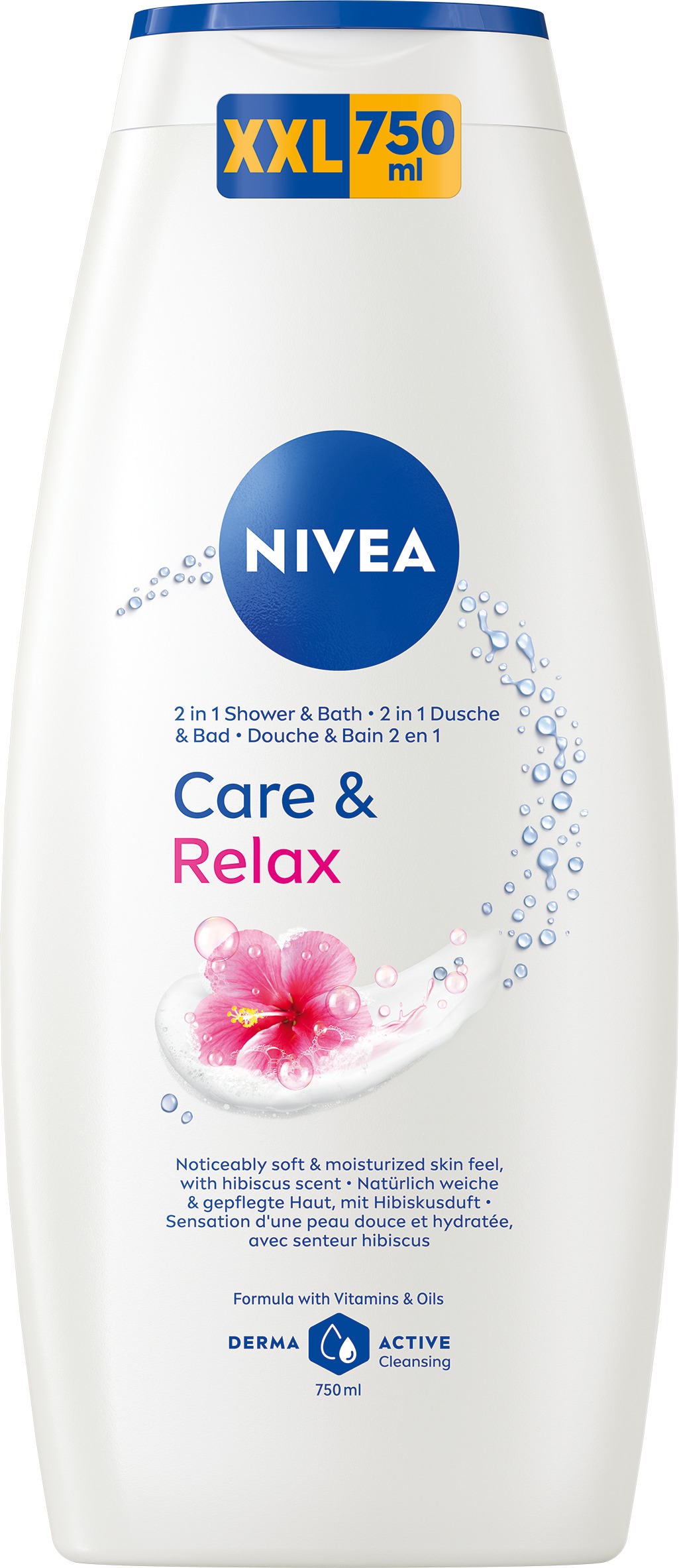 NIVEA Care & Relax, Shower & Bath 750 ml