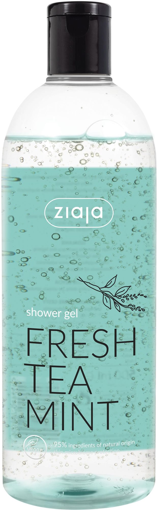ZIAJA Sprchovací gél Fresh Tea Mint 500 ml