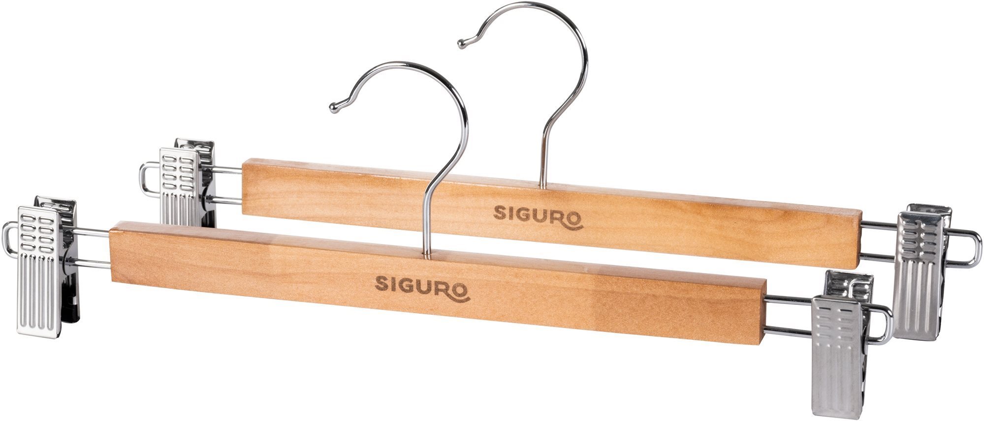 Siguro Essentials drevený na nohavice, natural, 2 ks