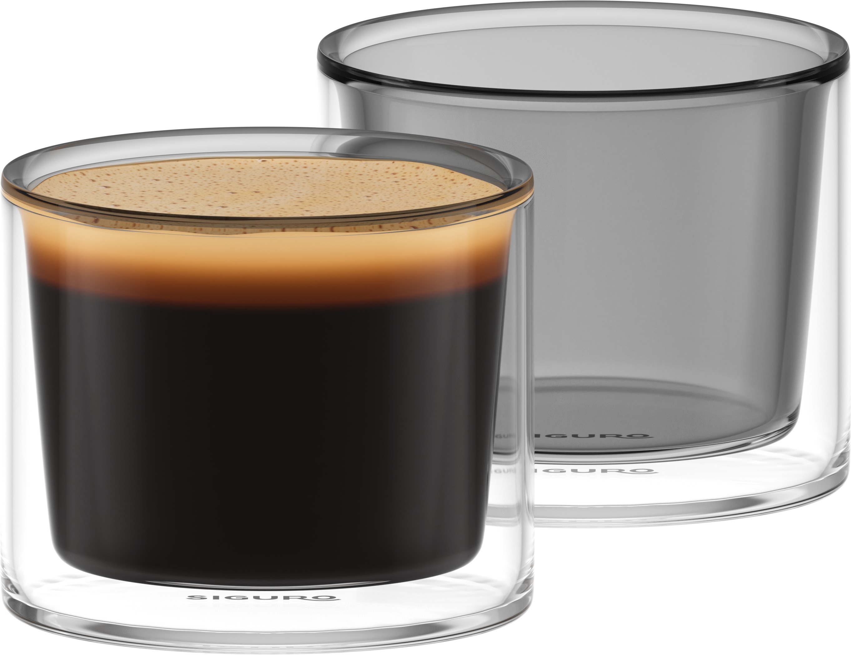 Siguro Poháre z dvojstenného skla Elegance, 140 ml, 2 ks