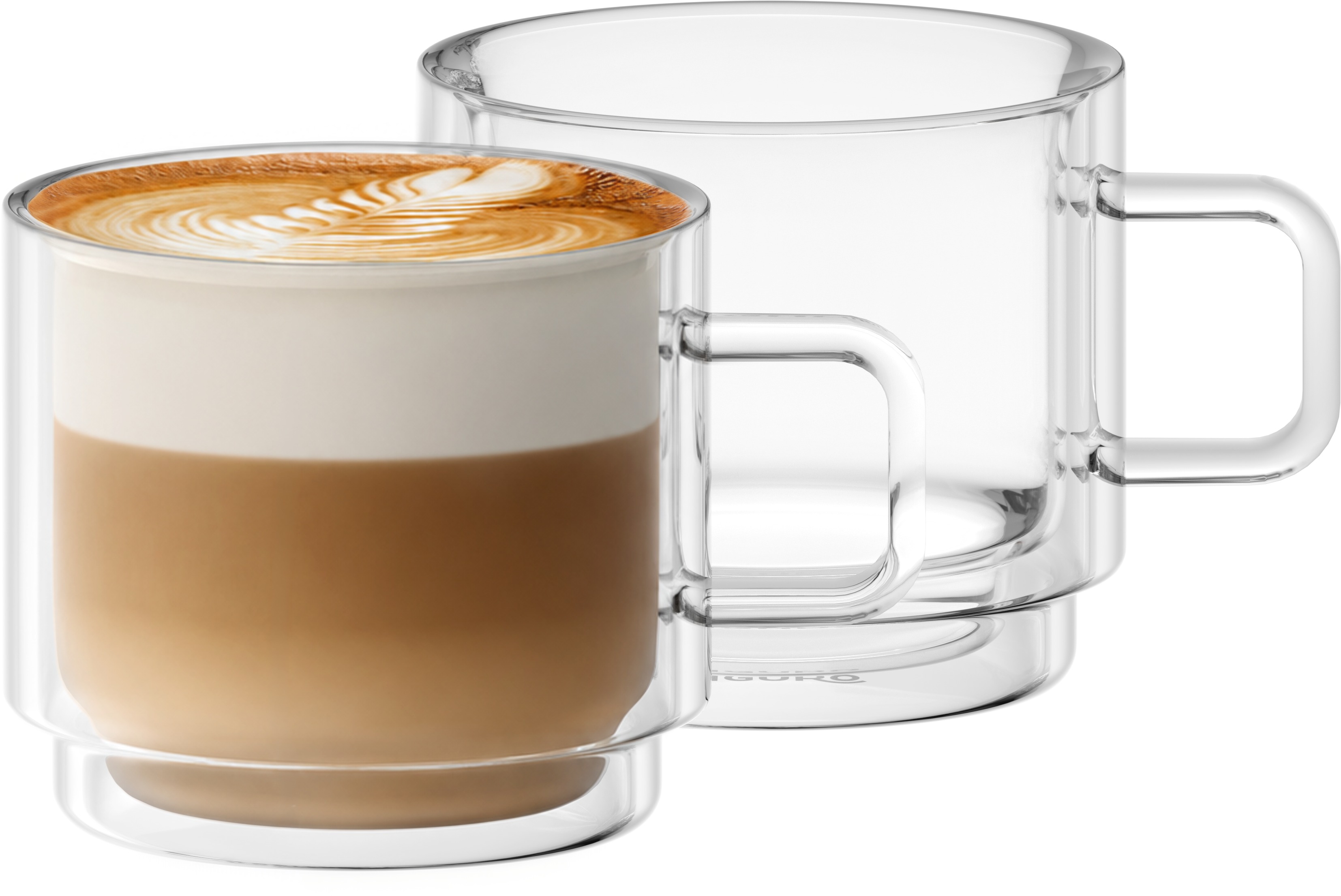 Siguro Pohár z dvojstenného skla Double Stack, 350 ml, 2 ks