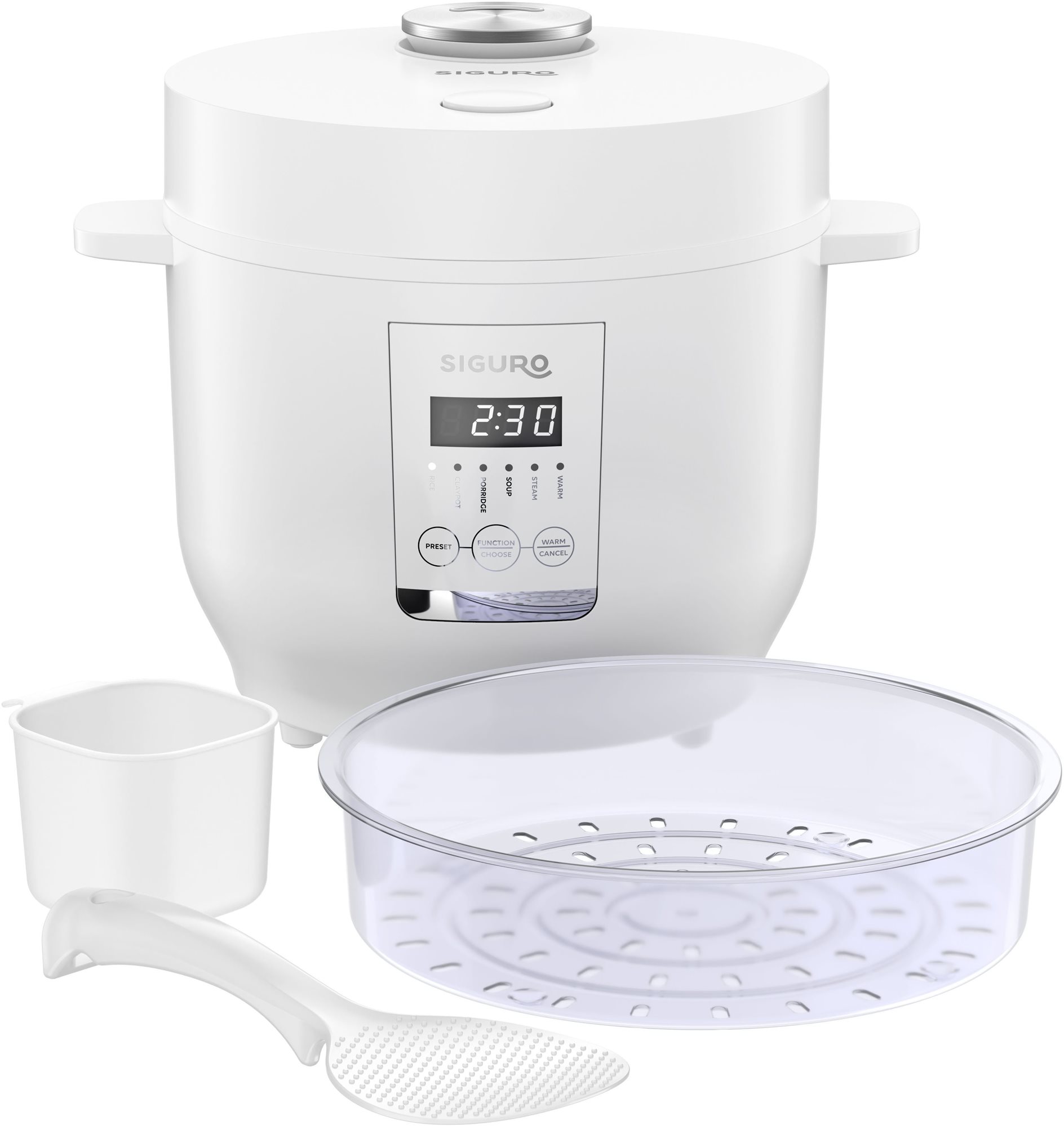 Siguro RC-R701W Rice Master Digital s naparovačom