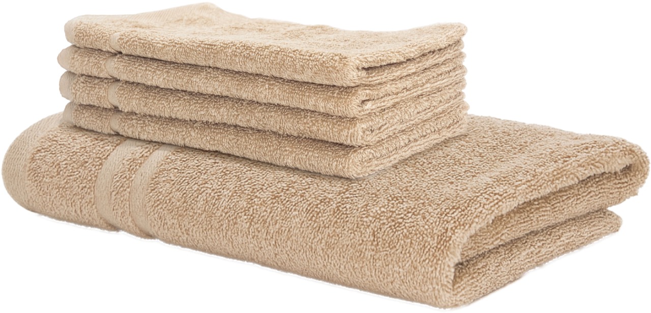 Siguro Súprava uterákov a osušky Comfy Touch L, Beige