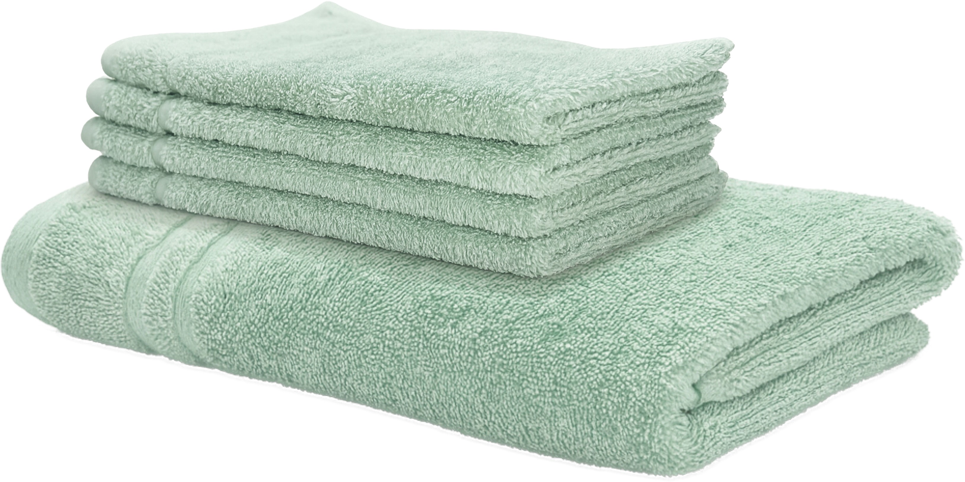 Siguro Súprava uterákov a osušky Comfy Touch L, Sage Green