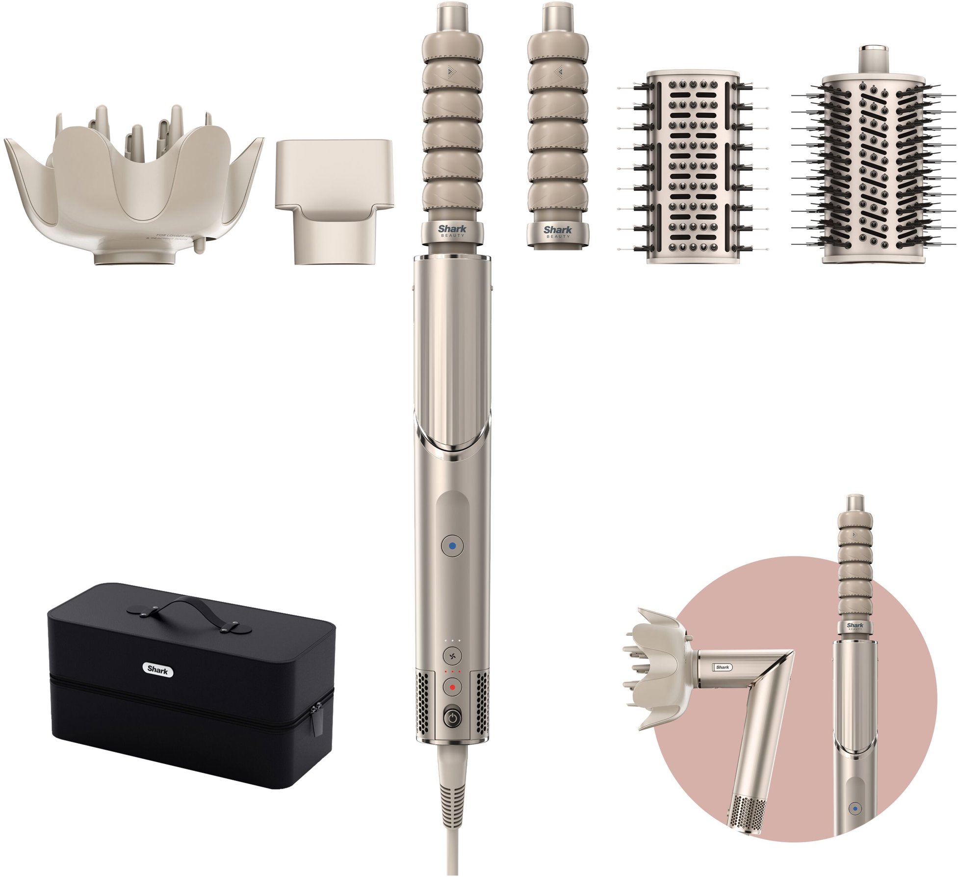 Shark® HD446SLEU FlexStyle® 5 v 1, champagne