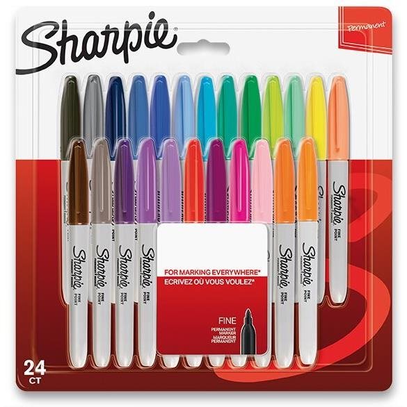 SHARPIE Fine, 24 farieb