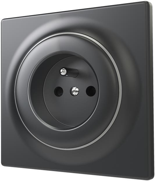 Fibaro Walli štandardná zásuvka typu E, matný antracit