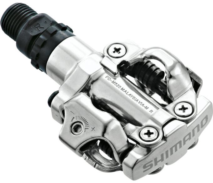 Shimano MTB PD-M520 SPD zarážky SM-SH51 silver