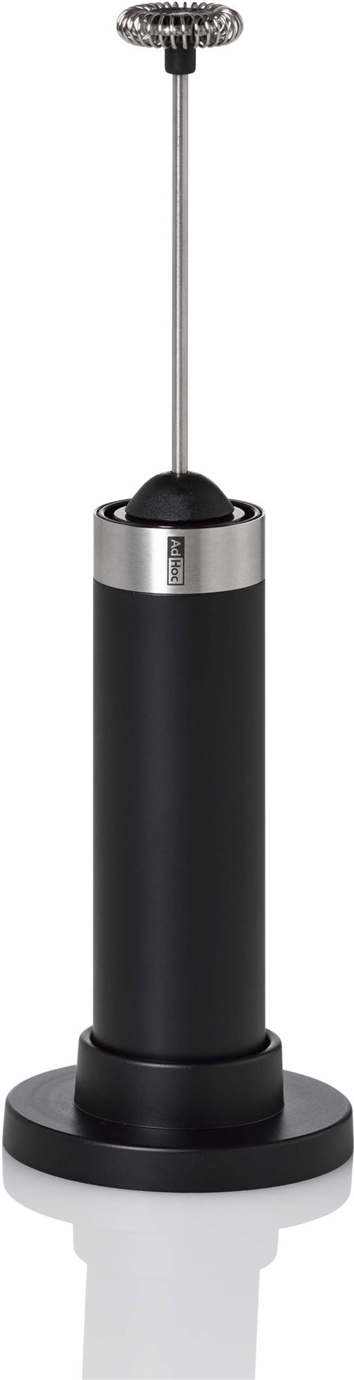AdHoc Šľahač na mlieko RAPIDO čierny so stojančekom