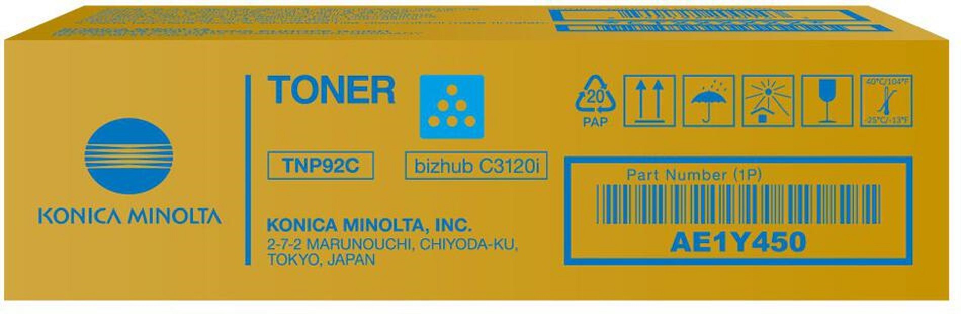 Konica Minolta TNP92C azúrový