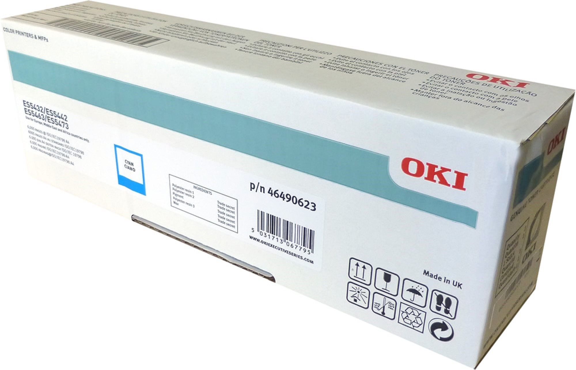 OKI 46490623 azúrový