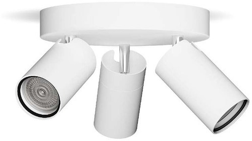 Signify Commercial Idris bodové kúpeľňové svietidlo 3× GU10, 5 W, bez zdroja, 20 cm, okrúhle, IP44, biele