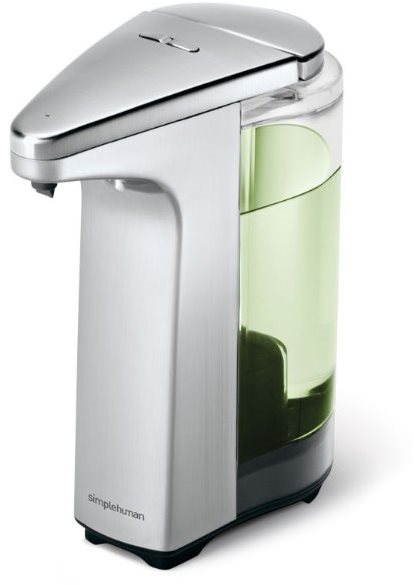 Simplehuman - Bezdotykový dávkovač mydla, 237 ml, matný nikel