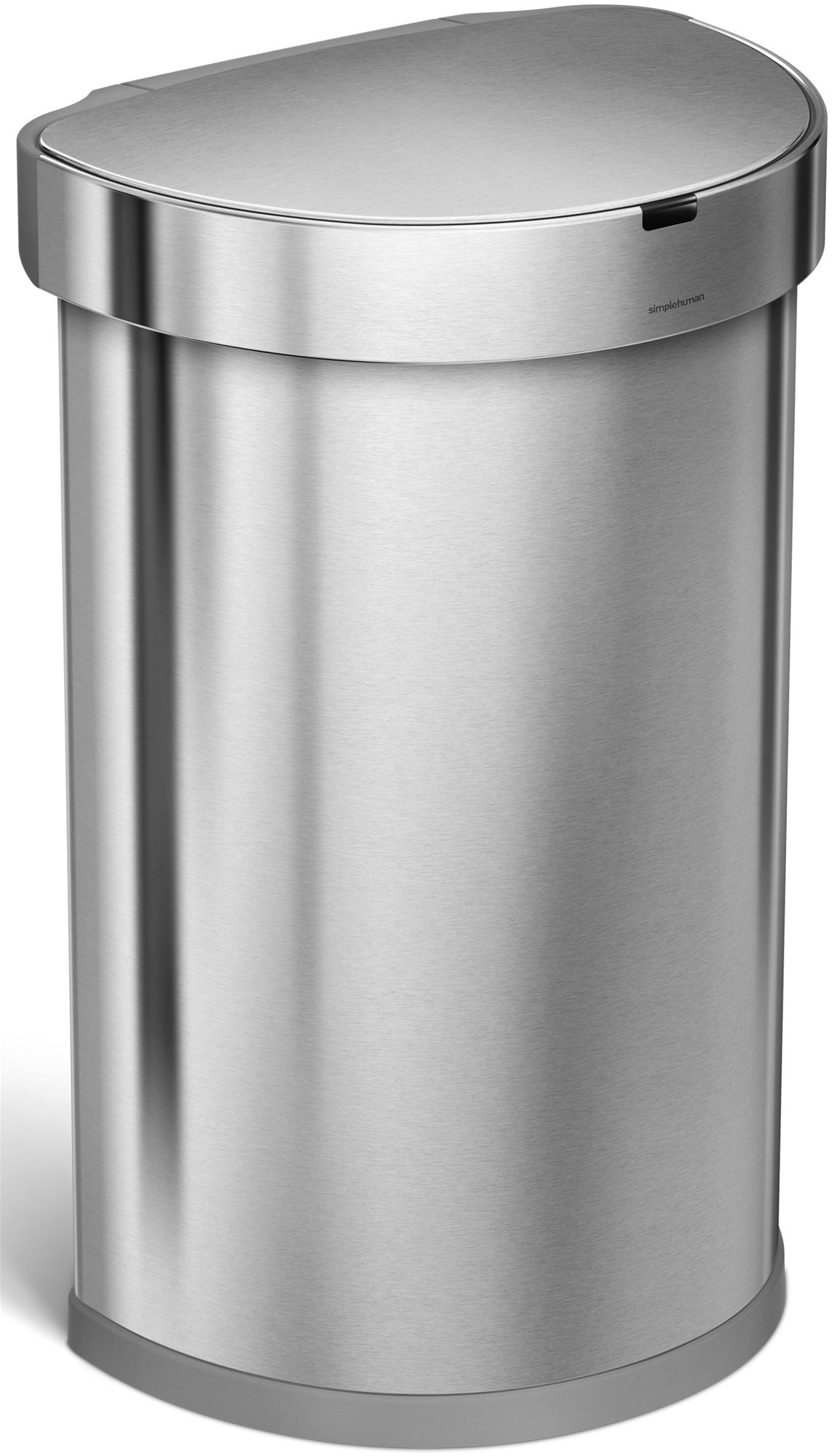 Simplehuman Bezdotykový kôš 45 l, polkruhový, matná oceľ, FPP, zásobník na vrecká