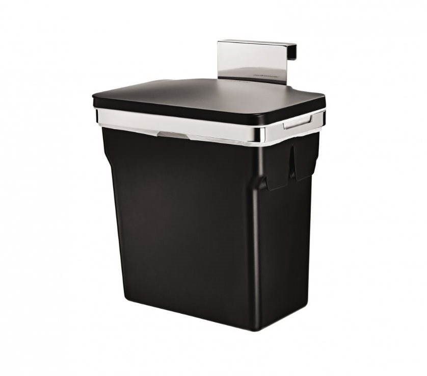 Simplehuman Vstavaný kôš 10 l, chrómovaná oceľ, plastové vedro