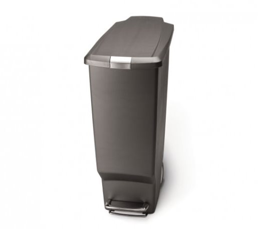 Simplehuman Pedálový kôš na odpadky 40 l, úzky, sivý plast