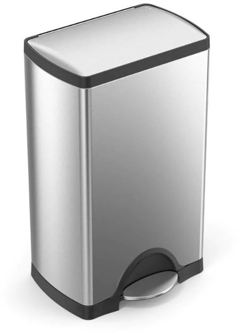 Simplehuman Kôš na triedený odpad 30/16l, obdĺžnikový, matná oceľ, FPP