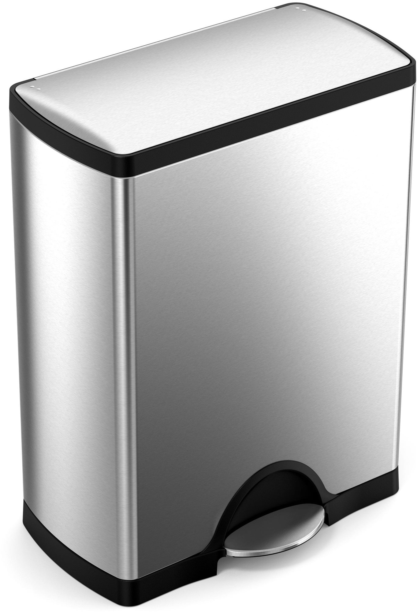 Simplehuman Pedálový kôš 50 l, obdĺžnikový, matná oceľ, FPP