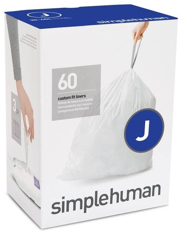 Simplehuman Vrecká do koša typ J, 30 – 45 l, 3× balenie po 20 ks (60 vreciek)