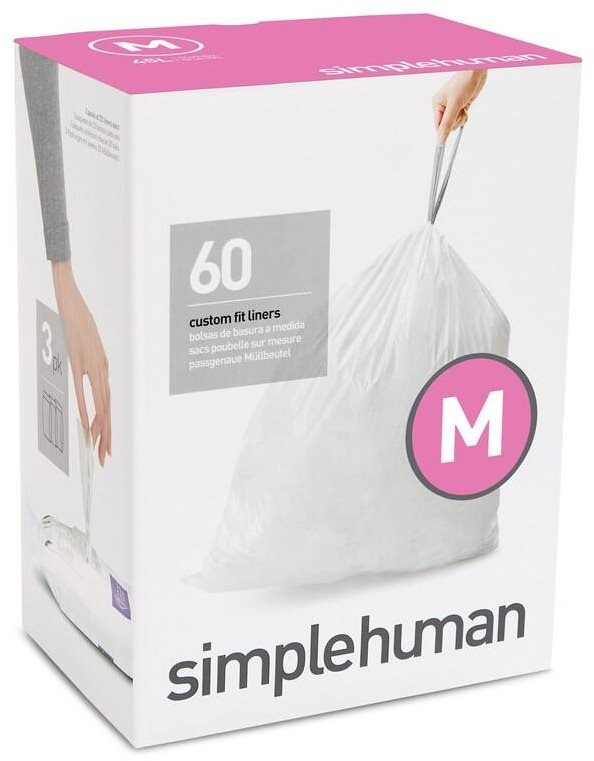 Simplehuman vrecia do koša typ M, 45 l, 3x balenie po 20 ks (60 vriec)
