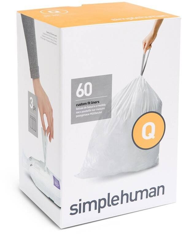 Simplehuman Vrecká do koša typ Q, 50 – 65 l, 3× balenie po 20 ks (60 vreciek)