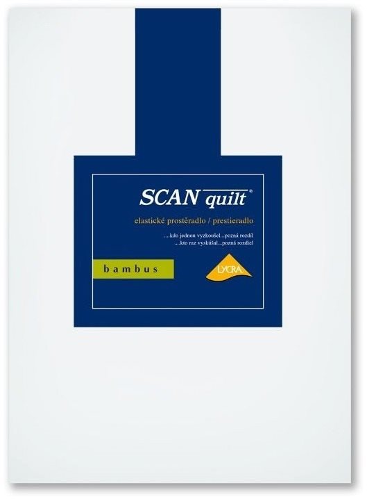 SCANquilt plachta na posteľ BAMBUS LYCRA biela 90 × 200 cm