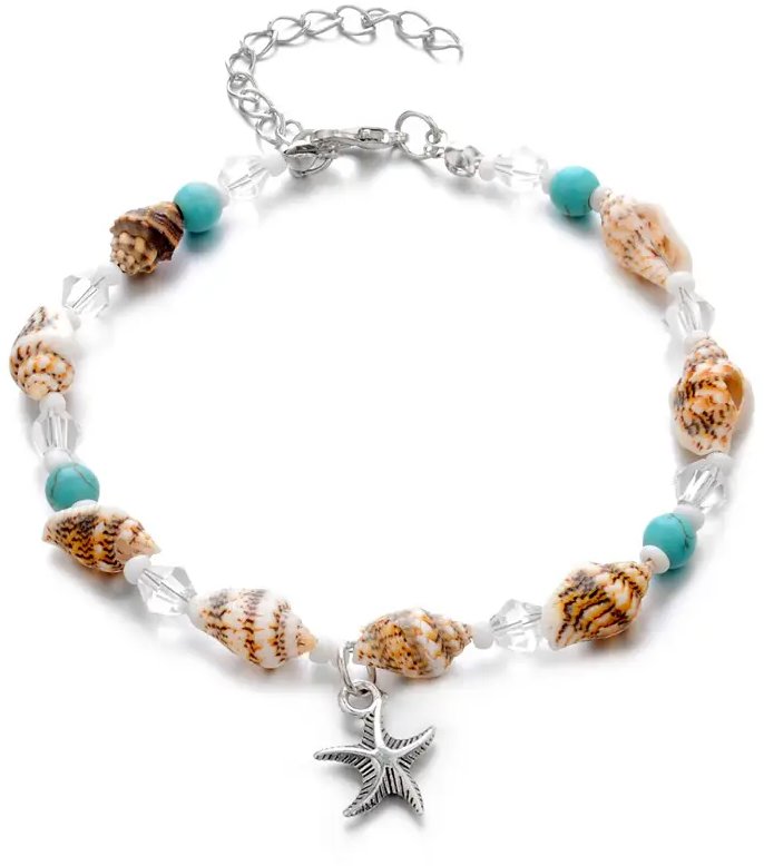 Silver Star Ocean dámsky náramok, Conch, 21 cm