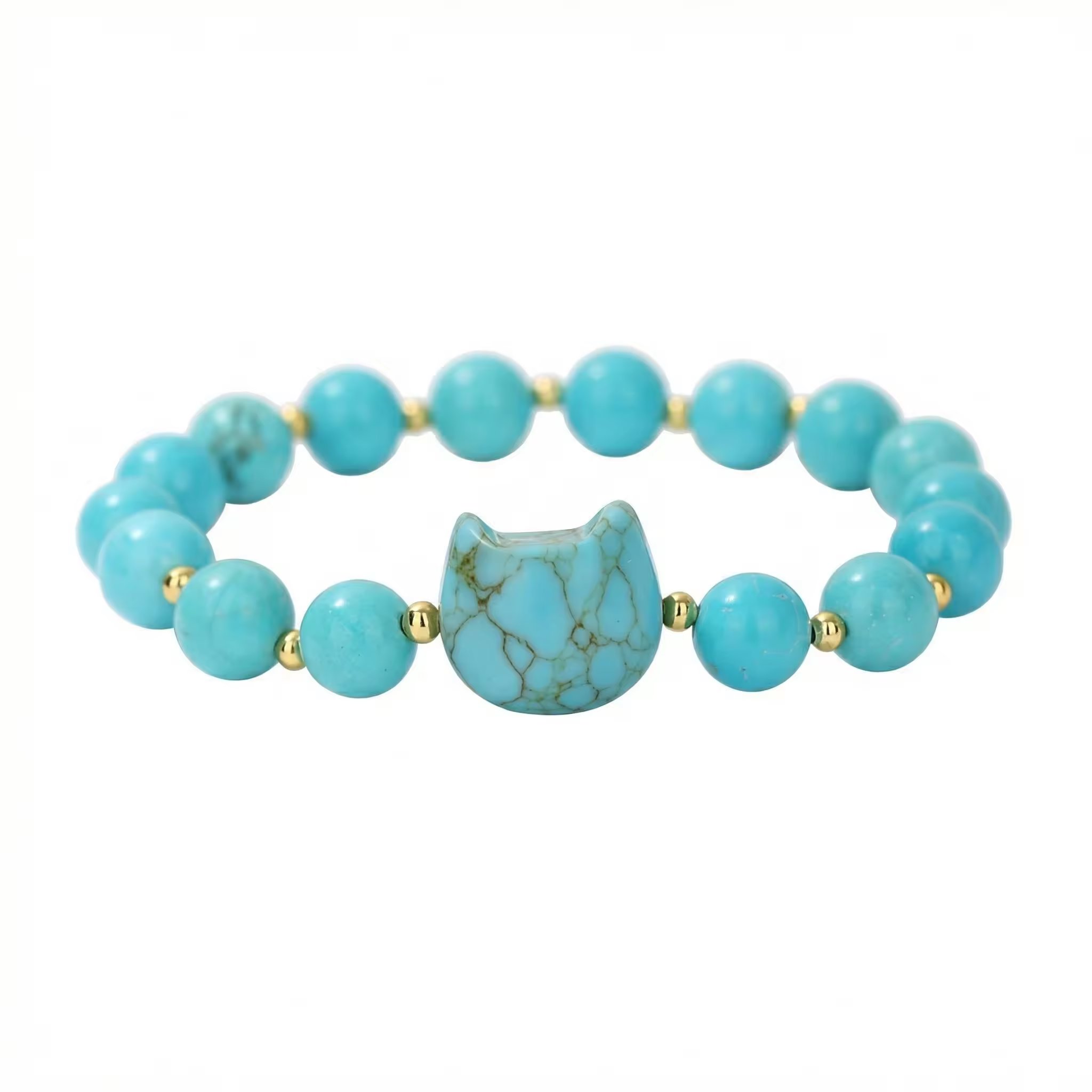 Silver Star Amberlight dámsky náramok, modrý, Syn. Turquoise, 23 cm