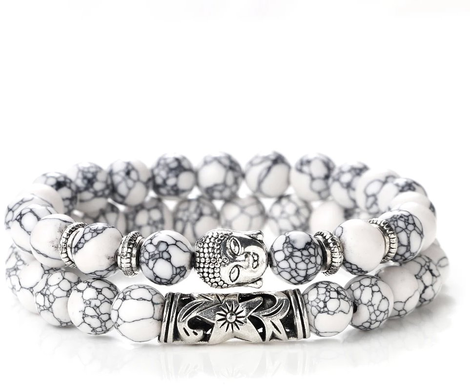 Silver Star Dawnbreak dámsky náramok, Budha, súprava 2 kusy, 21 cm