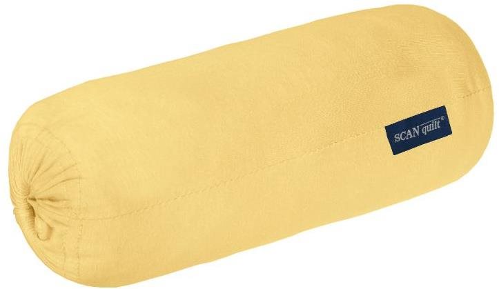 SCANquilt plachta na posteľ JERSEY SOFT banánová 90 × 200 cm