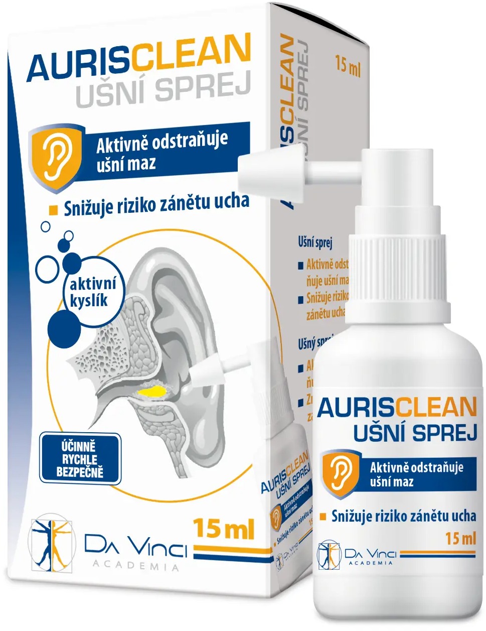 AurisClean ušný sprej DaVinci Academia 15 ml