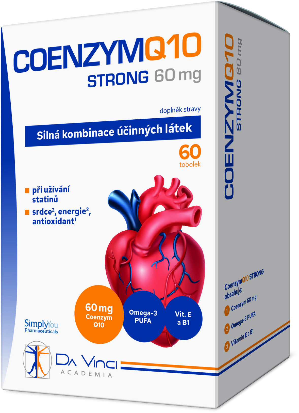 Da Vinci Academia Coenzým Q10 Strong 60 mg, 60 toboliek