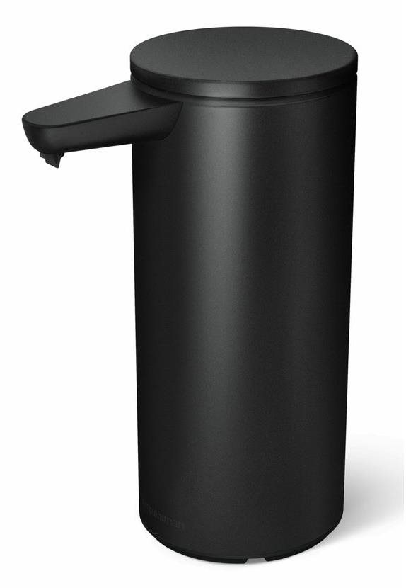Simplehuman bezdotykový dávkovač mydla – 414 ml, matná čierna oceľ, dobíjací