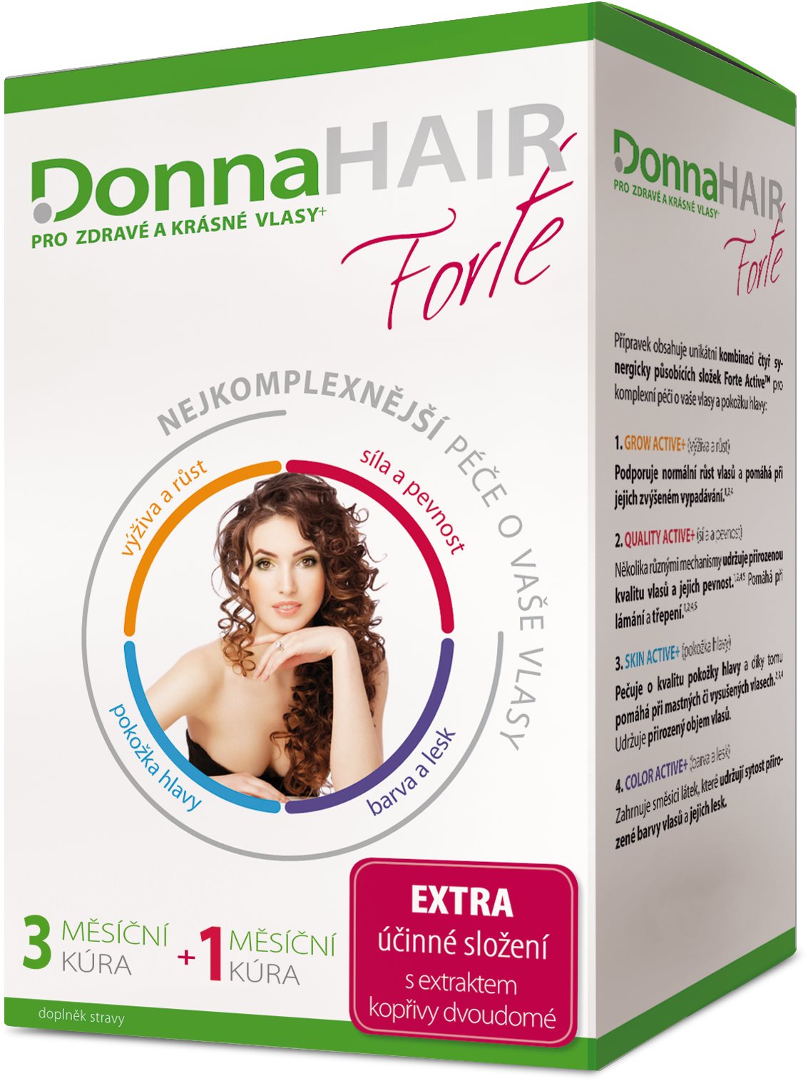 DonnaHAIR FORTE 4-mesačná kúra 90 + 30 kapsúl