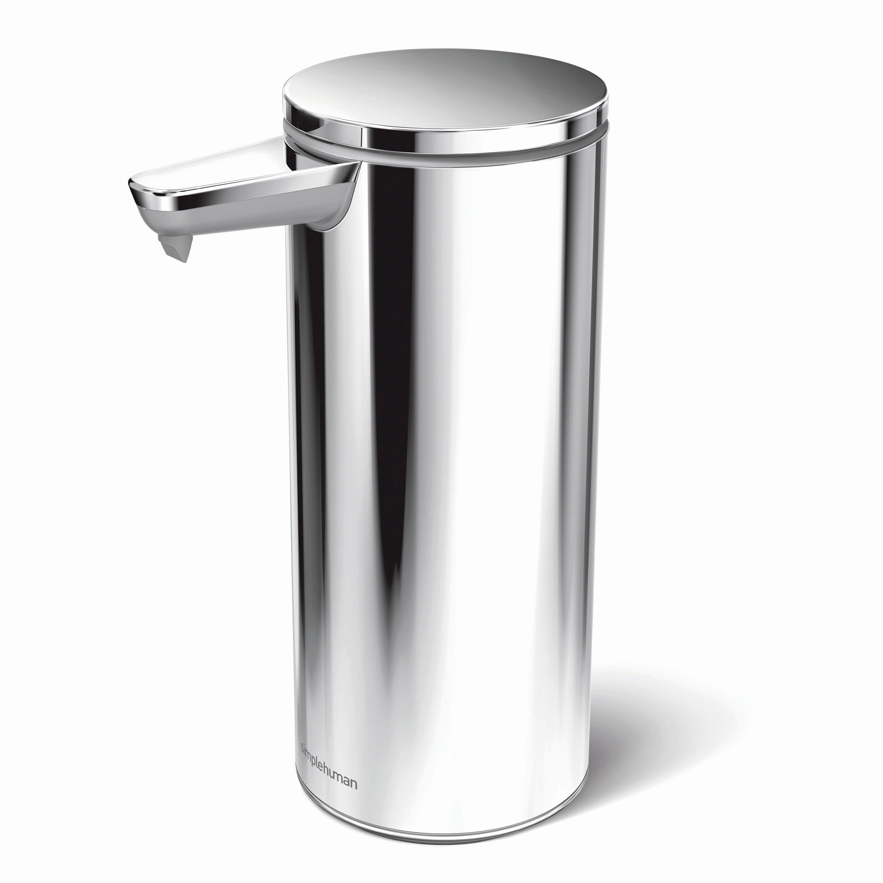 Simplehuman bezdotykový dávkovač mydla s variabilným dávkovaním – 266 ml, nerez oceľ, dobíjací