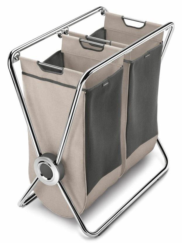 Simplehuman kôš na bielizeň skladací, dvojitý, oceľ, polyester