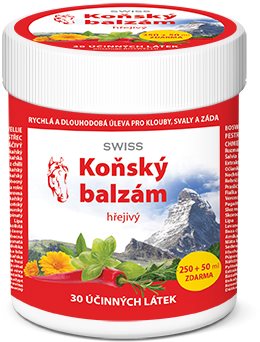 Konský balzam SWISS hrejivý 250 + 50 ml