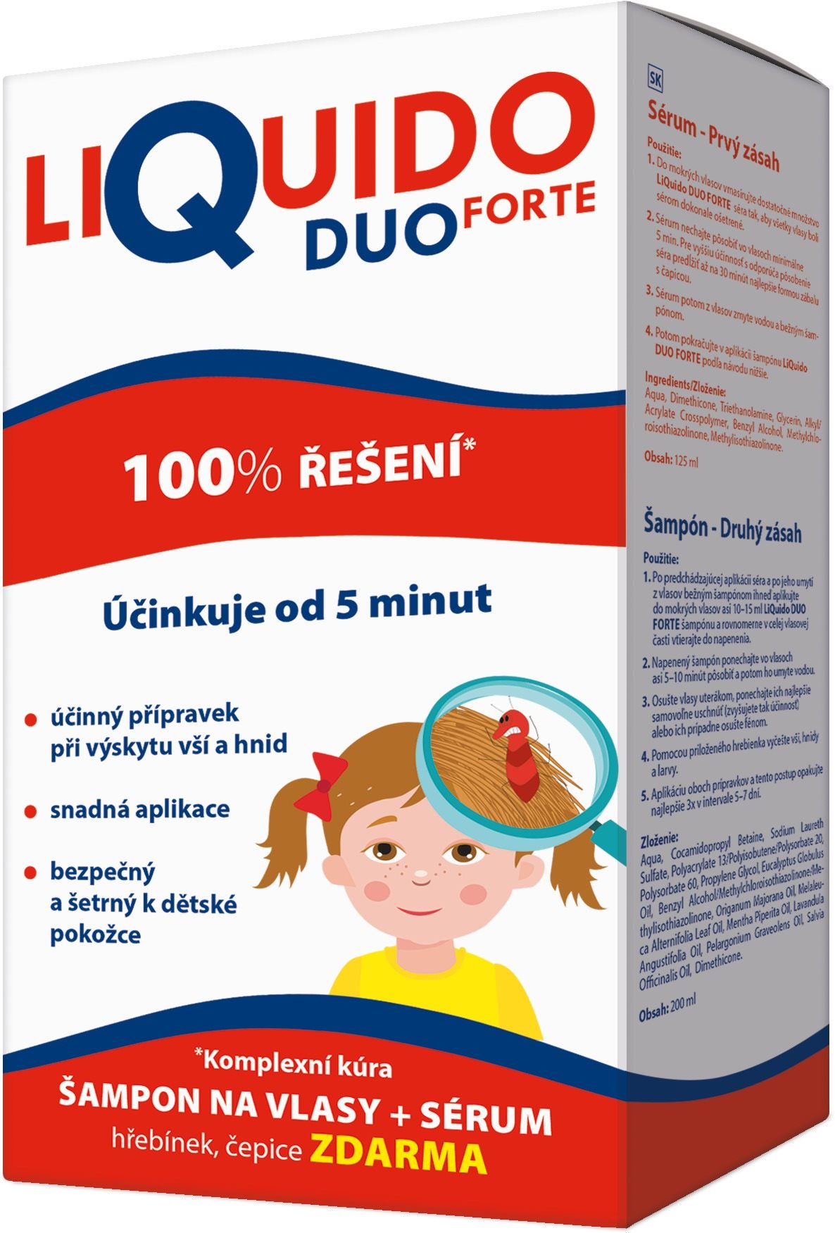 LIQUIDO Duo Forte šampón na vši 200 ml + sérum 125 ml