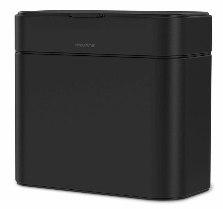 Simplehuman odpadkový kôš na kompostovateľný odpad z kuchyne – 4l, matná čierna oceľ