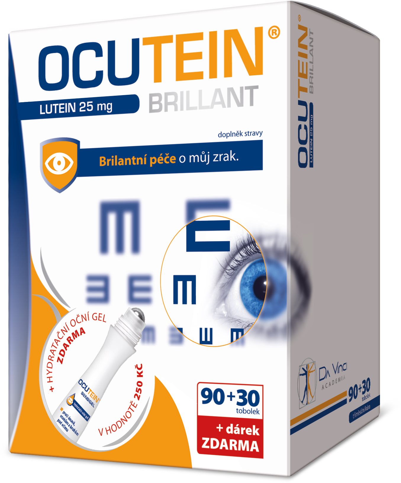 Ocutein Brillant Lutein 25 mg DaVinci 90 + 30 kapsúl