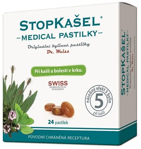 Dr. Weiss STOPKAŠEL Medical, 24 pastiliek
